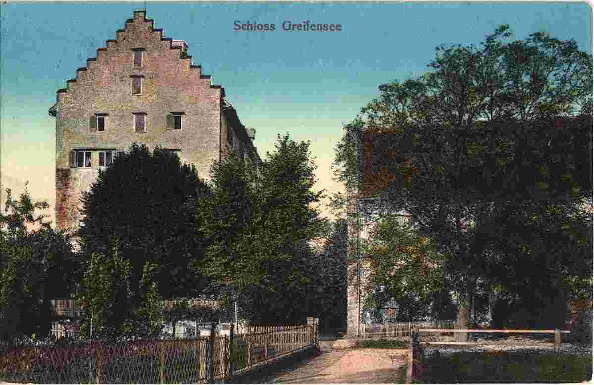 Greifensee. Blick auf Schloß, 1918