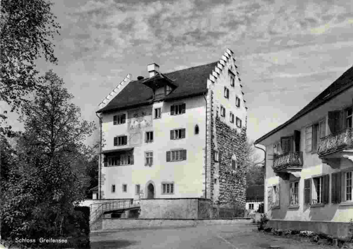 Greifensee. Blick auf Schloß, 1961