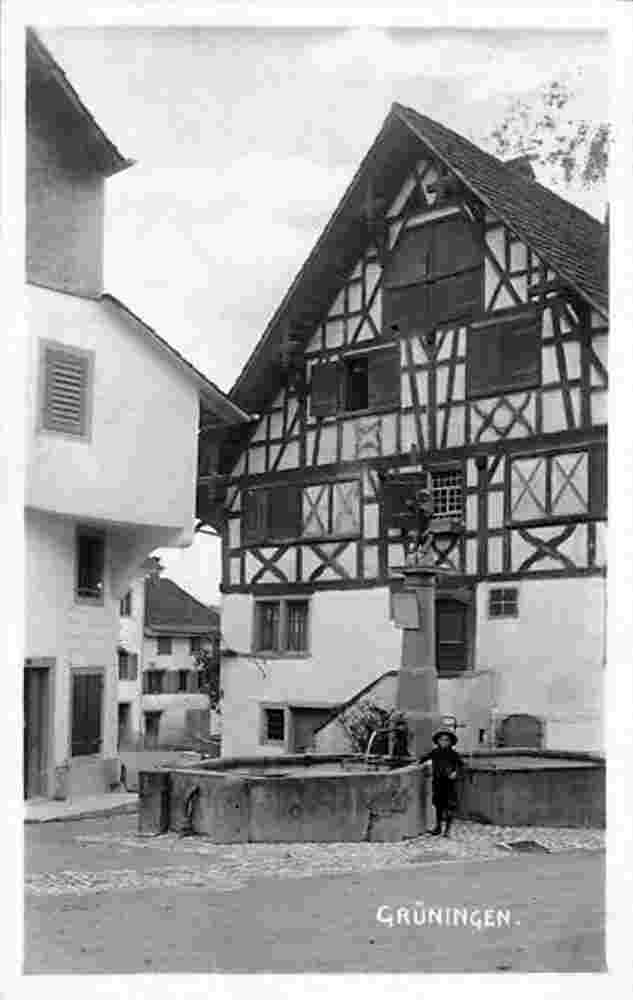 Grüningen. Brunnen, 1926