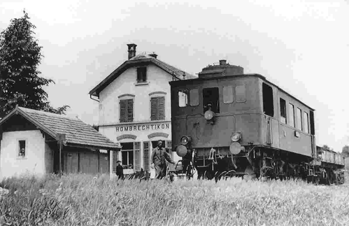 Hombrechtikon. Bahnhof, 1920