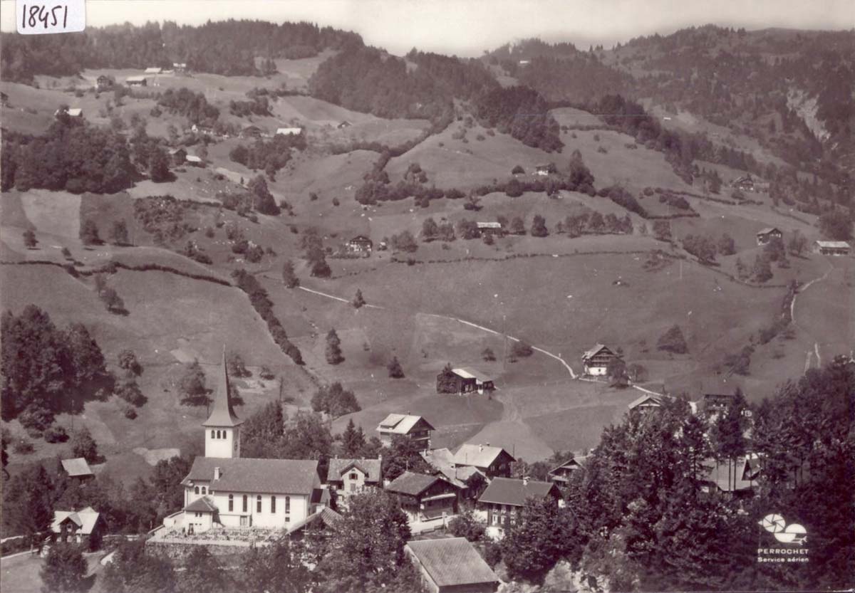Panorama von Illgau mit Kirche