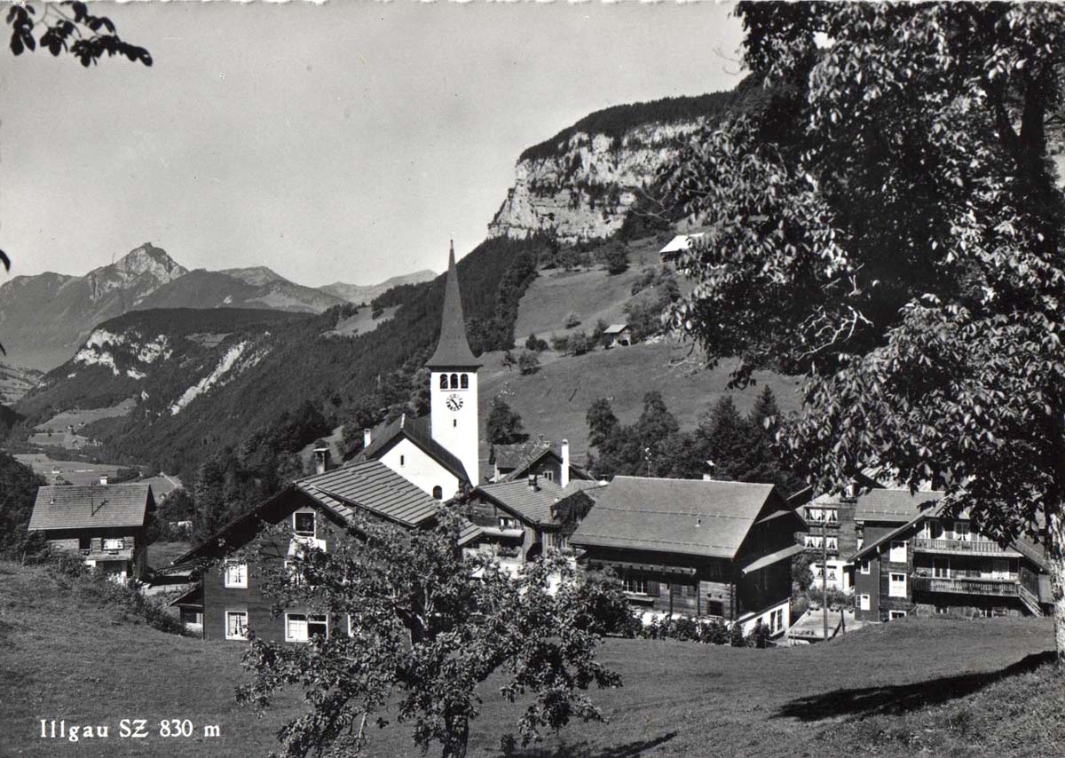 Panorama von Illgau mit Kirche