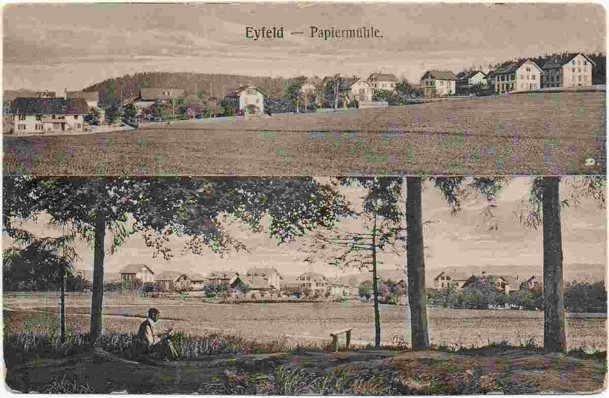 Ittigen. Panorama von Papiermühle