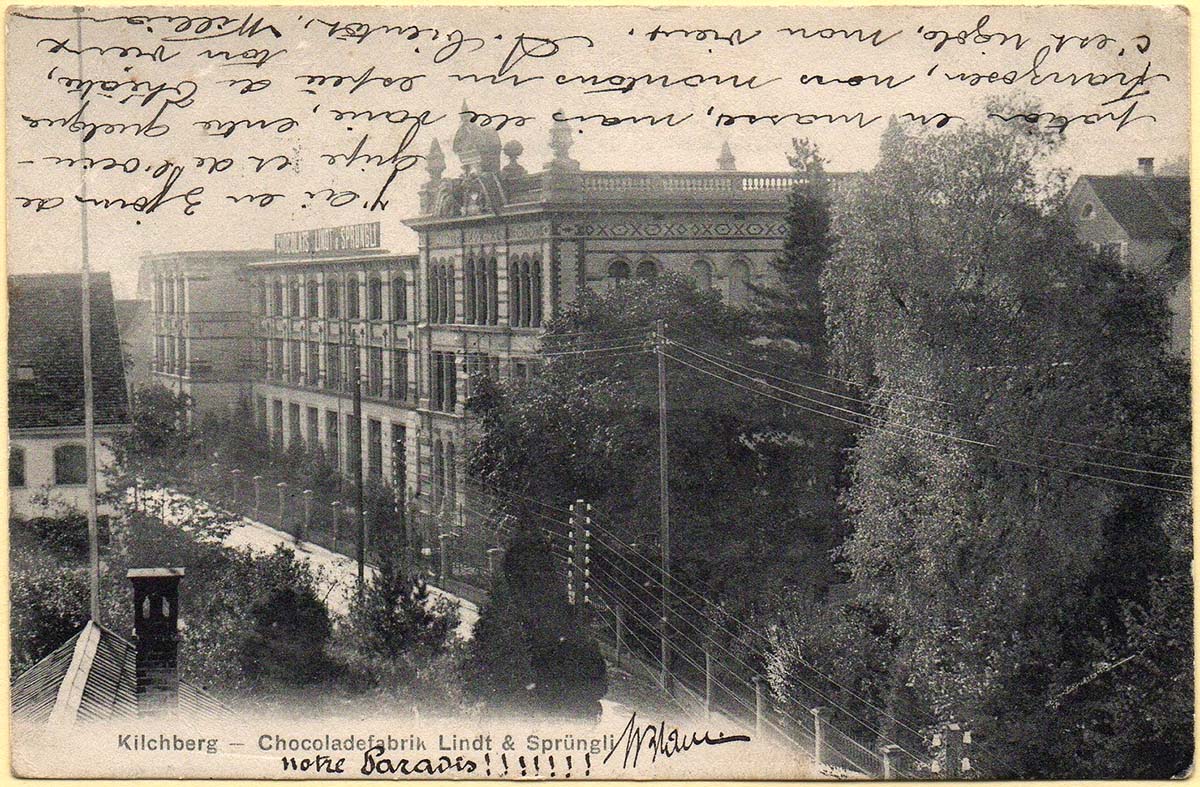 Kilchberg. 'Lindt und Sprüngli' Schokoladenfabrik, 1910