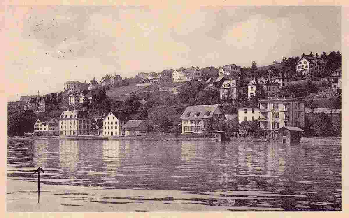 Unterer Mönchhof Kilchberg, Ansicht vom See, 1924