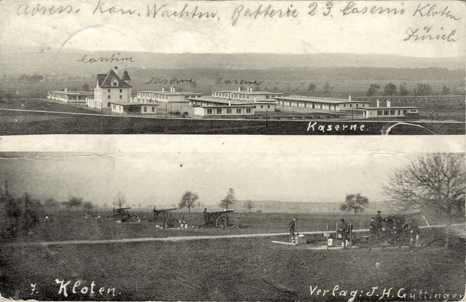Kloten. Kaserne, 1912