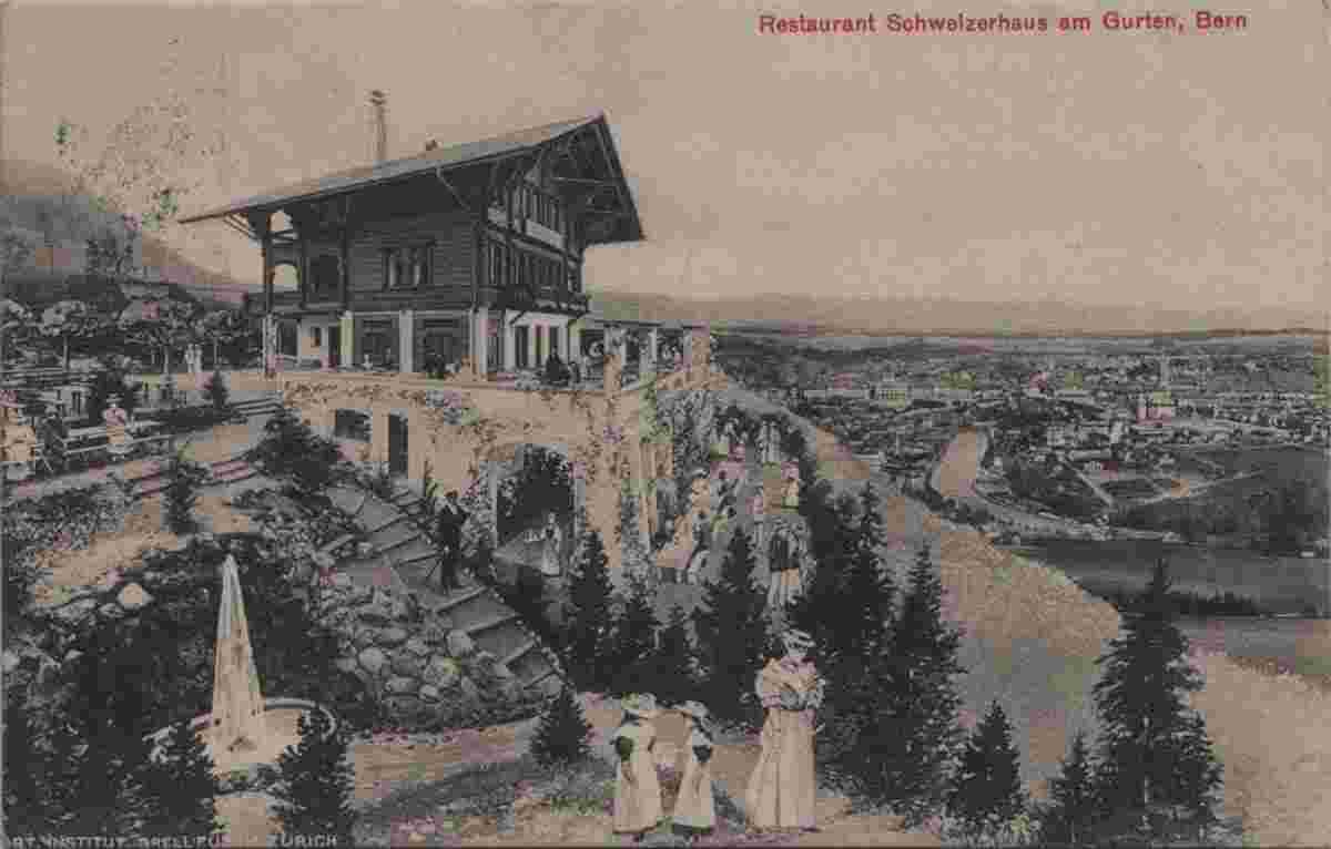 Köniz. Wabern - Restaurant Schweizerhaus am Gurten, 1913