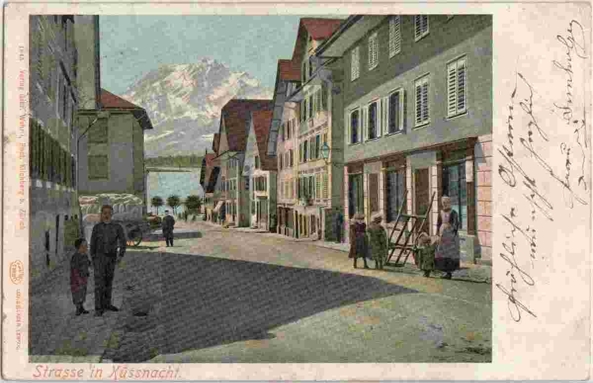 Küssnacht. Panorama von Straße, 1903