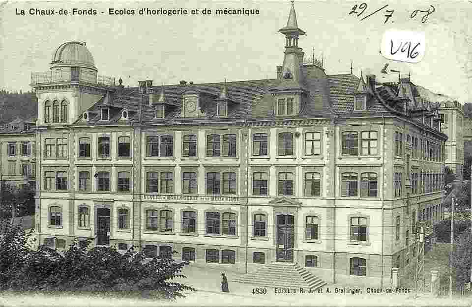 La Chaux-de-Fonds. Ecoles d'Horlogerie et de Mecanique, 1908