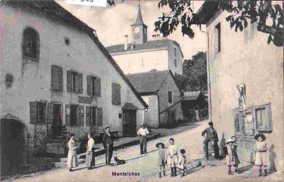 La Grande Béroche. Montalchez. Panorama du Rue