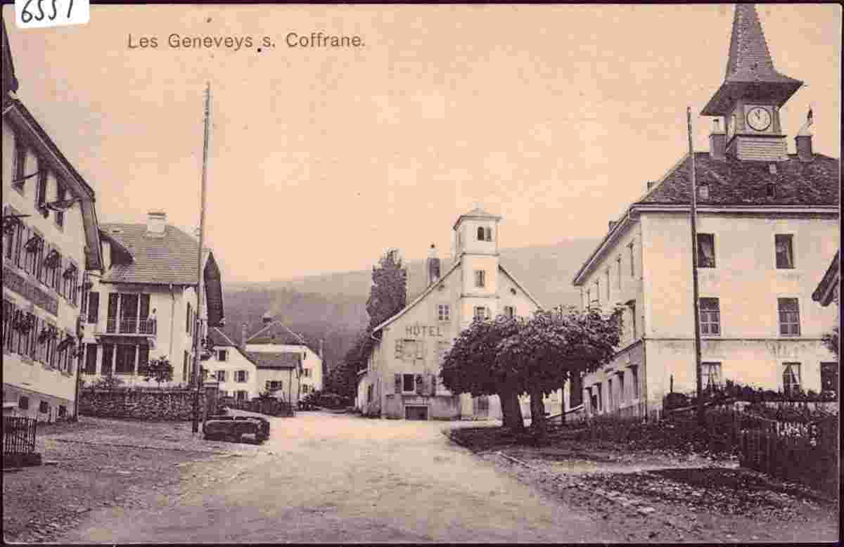 Les Geneveys-sur-Coffrane - Panorama de la Rue du village