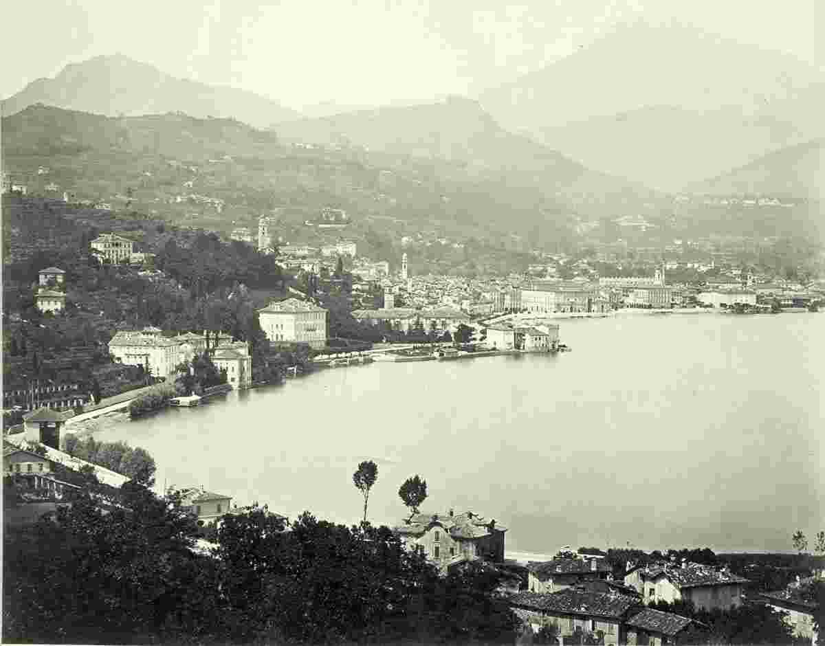 Lugano. Panorama der Stadt, 1880