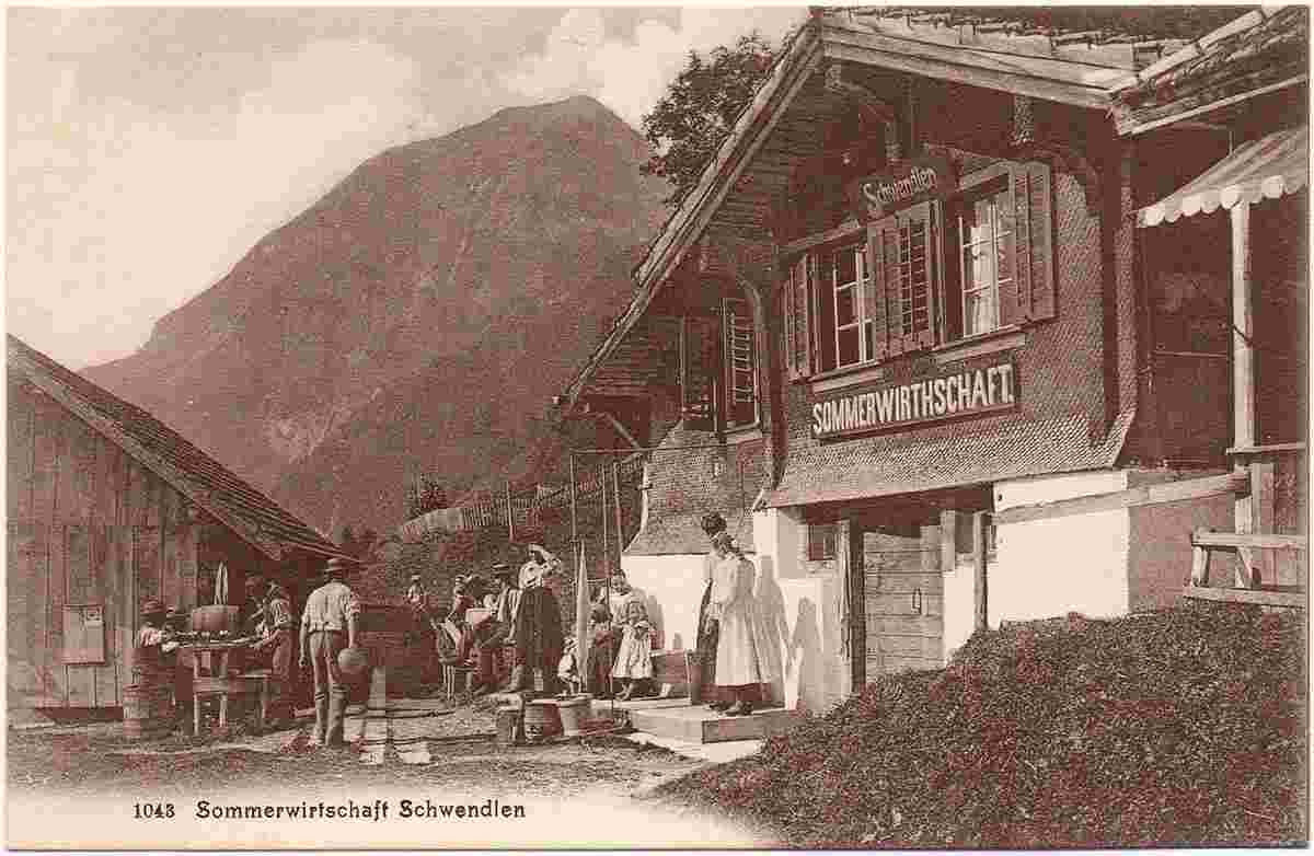 Lungern. Sommerwirtschaft 'Schwendlen', 1910