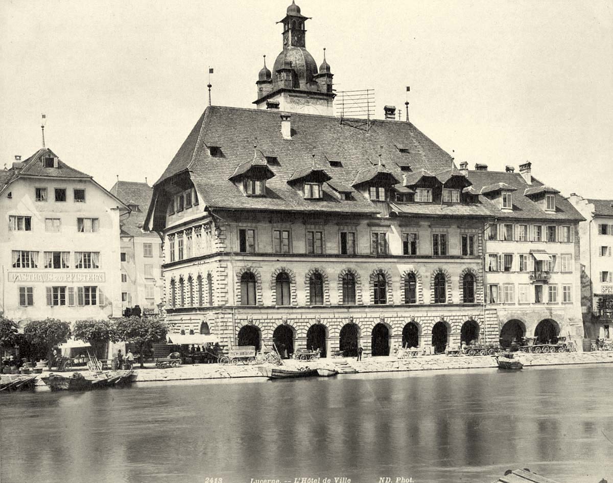 Luzern. L'Hôtel de Ville, 1884-1892