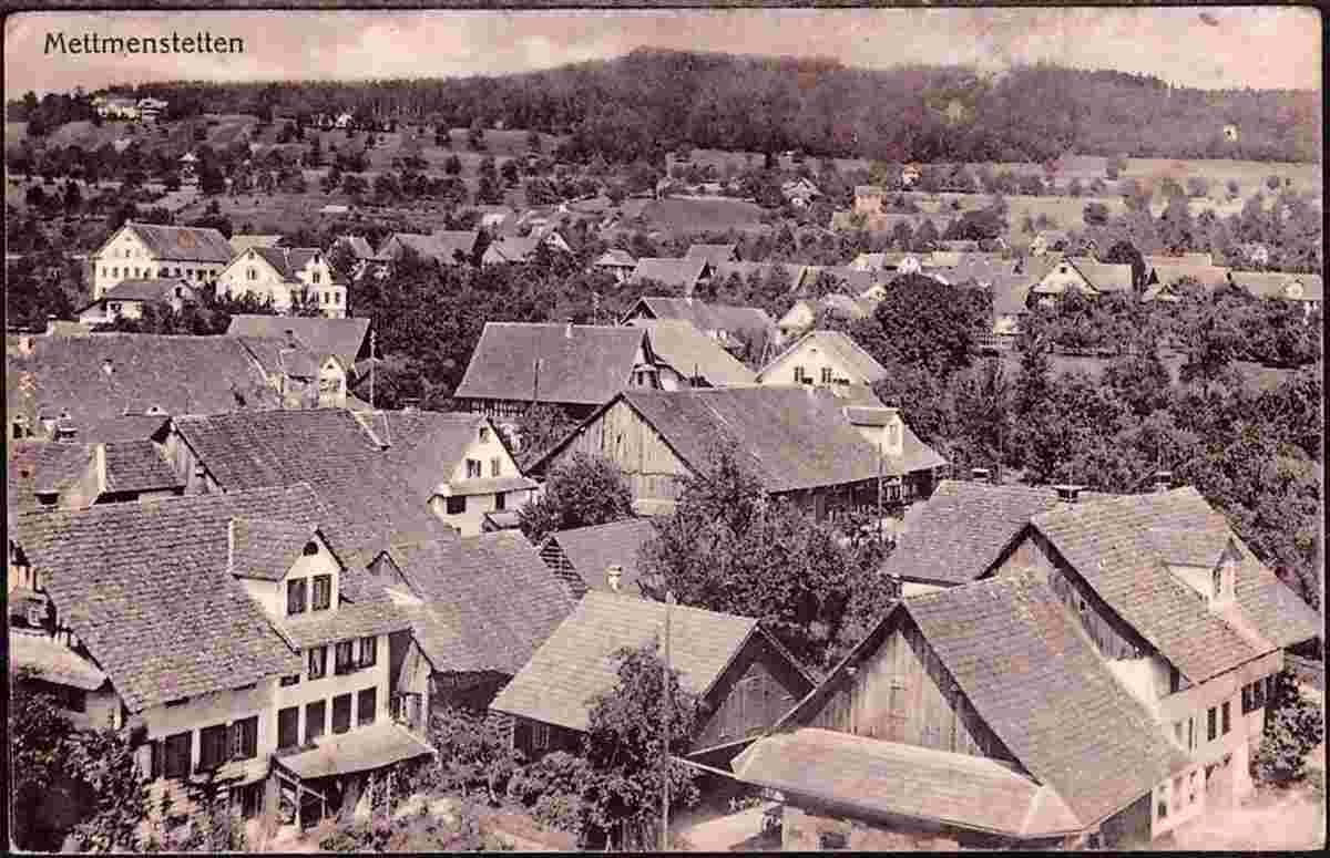 Blick auf Mettmenstetten, 1915