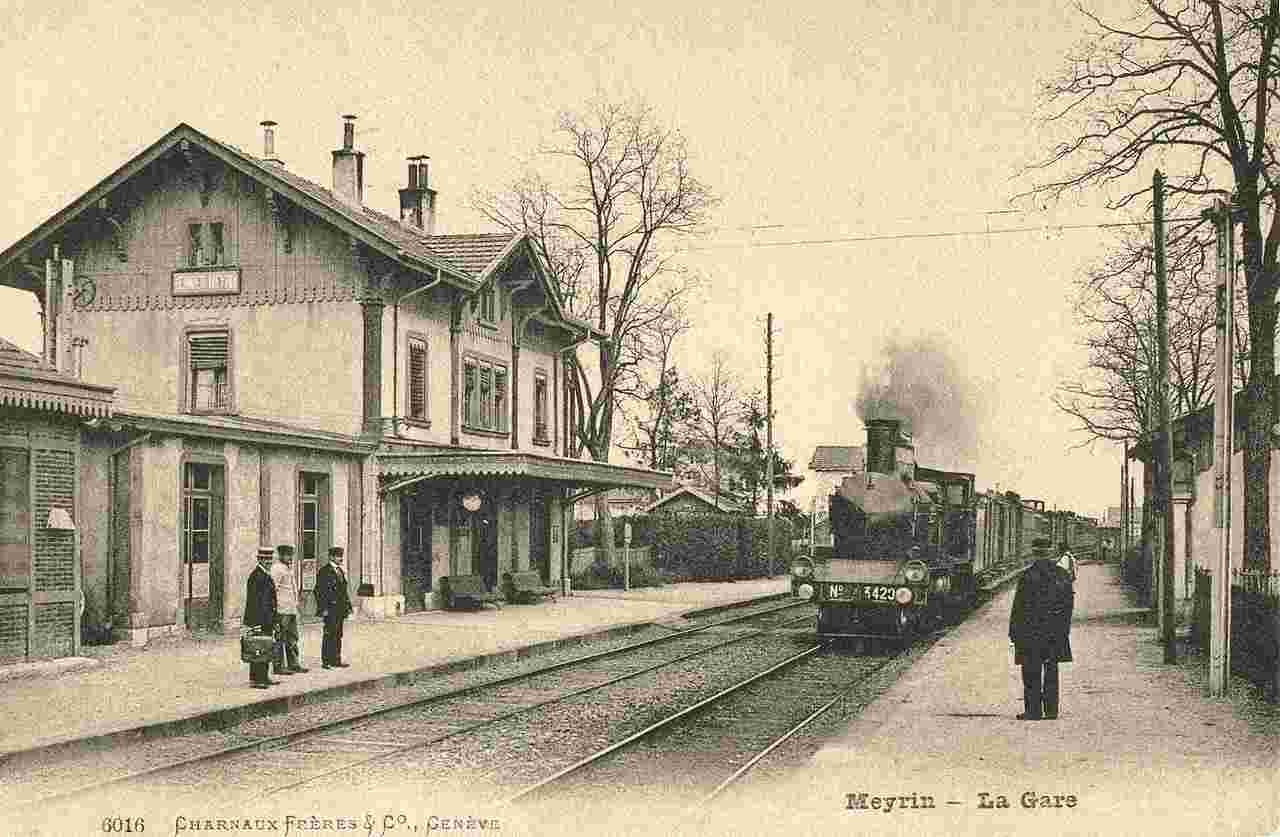 Meyrin. Gare de Vernier-Meyrin en 1907