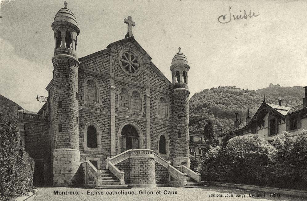 Montreux. Eglise catholique, Glion et Caux