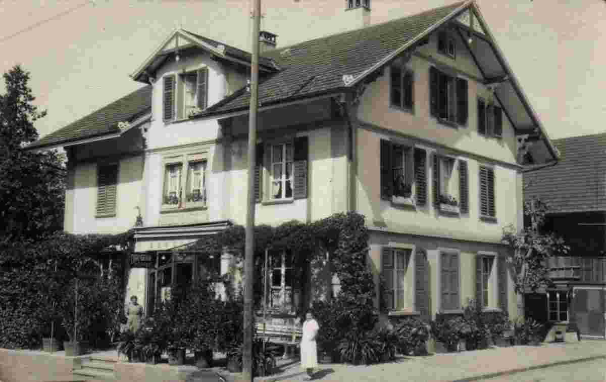Münchenbuchsee. Drogerie, um 1925