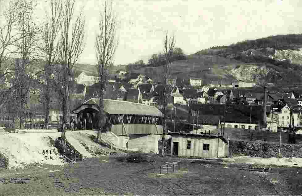 Münchenstein. Neue Birsbrücke, 1918