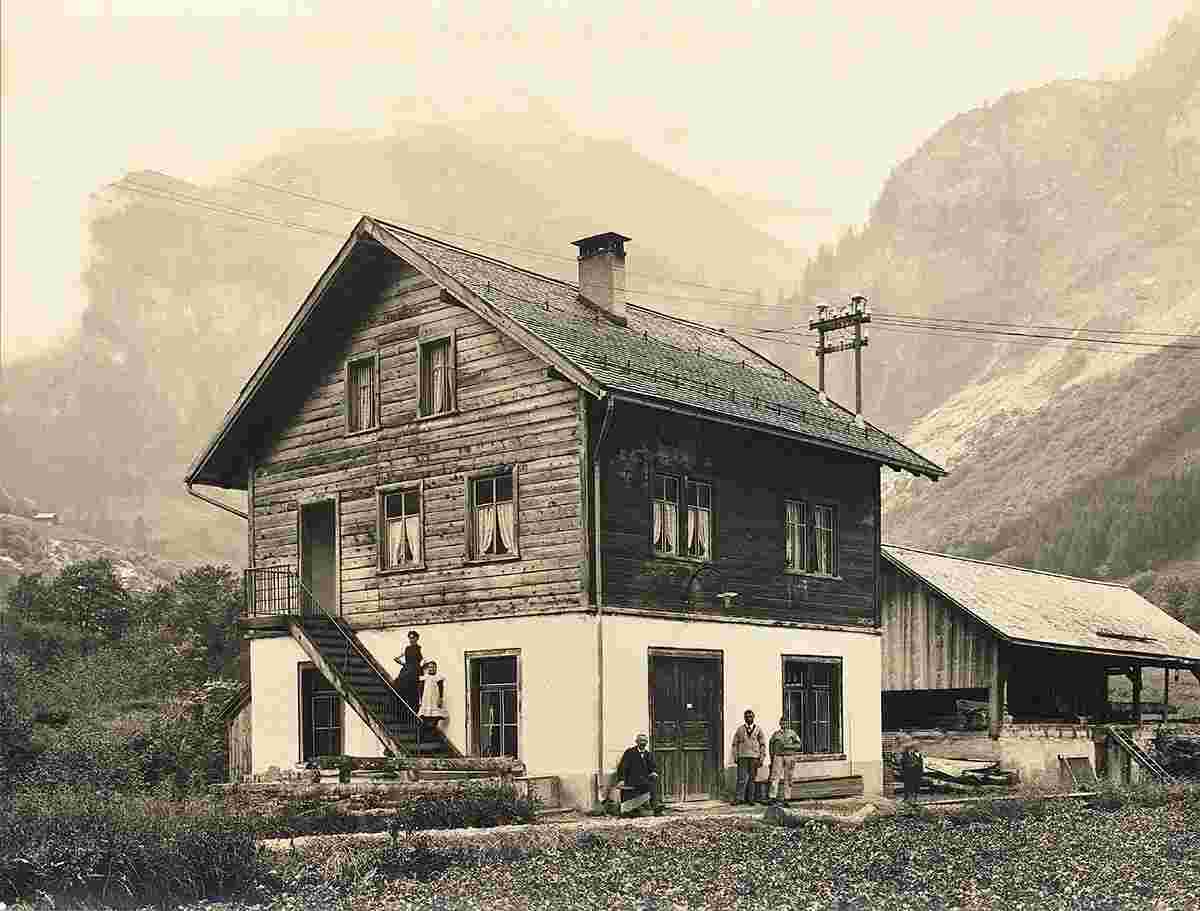 Näfels. Elm - Sägerei, um 1905
