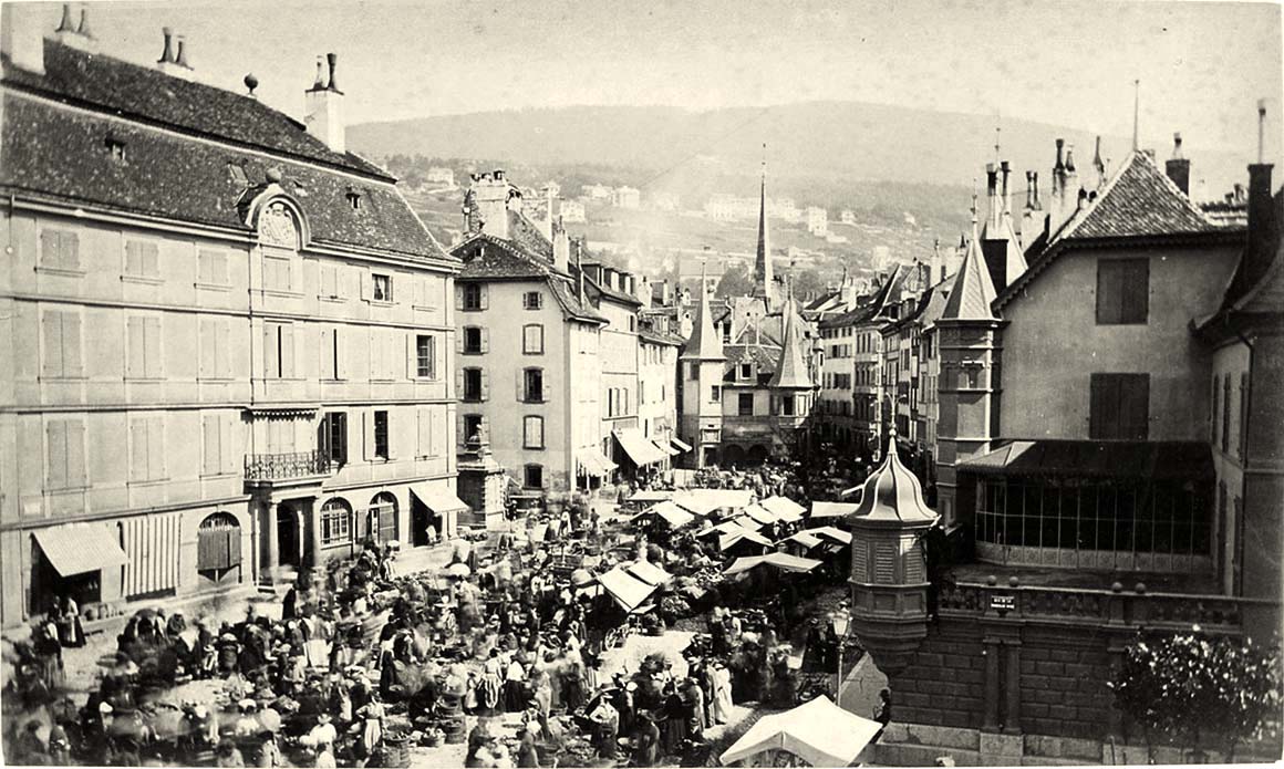 Neuenburg (Neuchâtel). Marktplatz