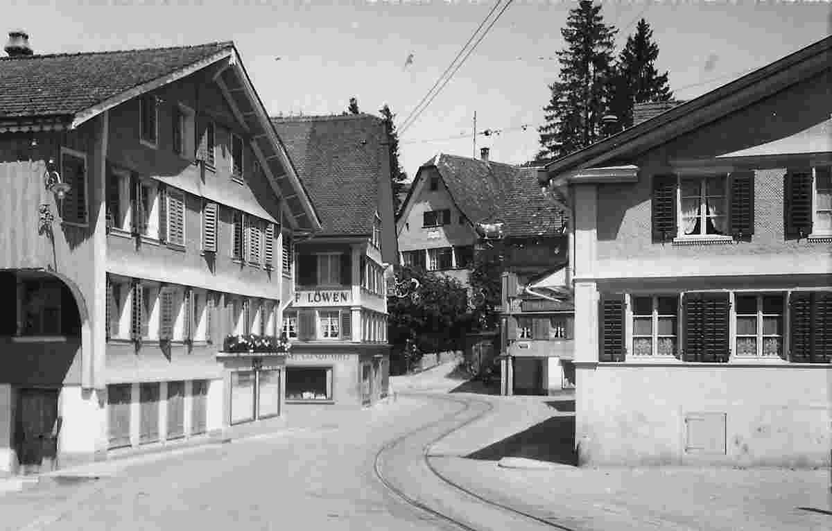 Oberägeri. Gasthof Löwen, 1953