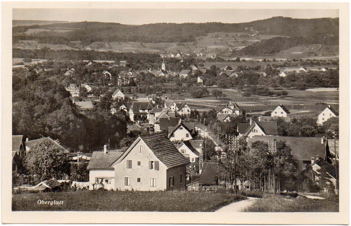 Blick auf Oberglatt, 1936
