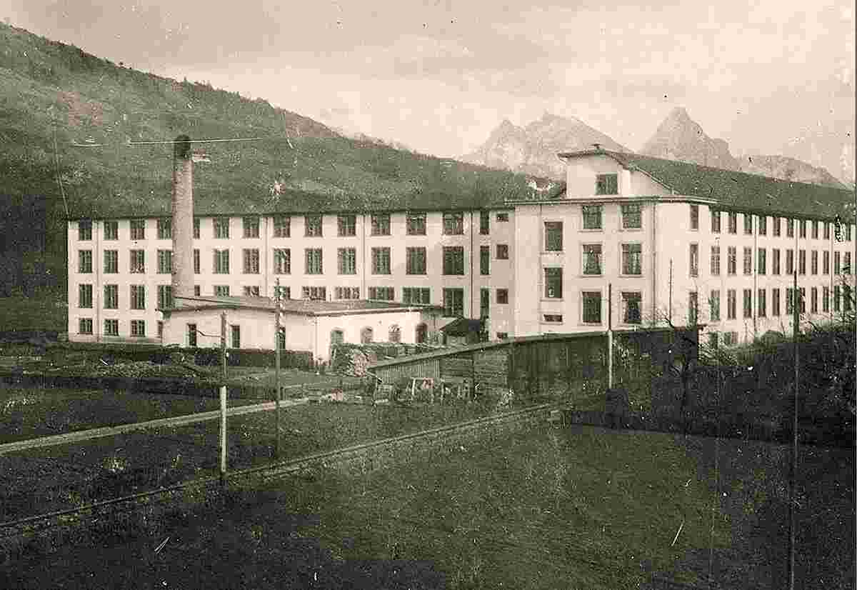 Obfelden. Stehli Seidenfabrik, 1919