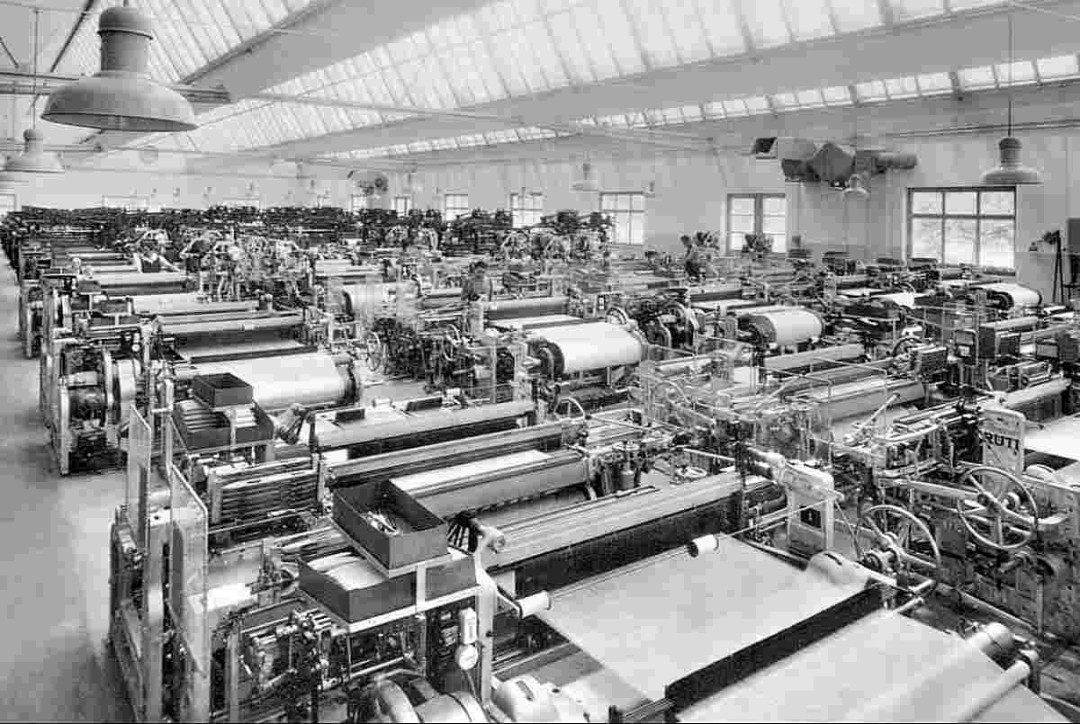 Obfelden. Stehli Seidenfabrik, 1930