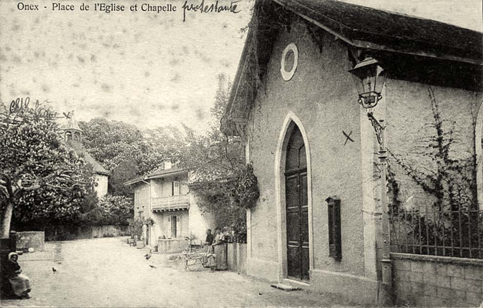 Onex. Place de L'Église et Chapelle