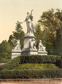 Basel. The Monument St. Jacob, circa 1890