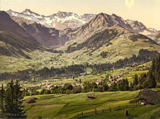 Bernese Oberland. Adelboden, general view