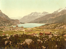 Grisons. Engadine, Maloja, Lake of Sils, circa 1890