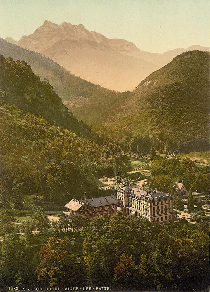 Vaud (Waadt). Aigle, Grand Hotel, circa 1890