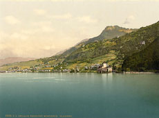 Vaud. Chillon Castle, Geneva Lake, circa 1890