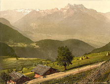 Vaud. Leysin and Dent du Midi, circa 1890