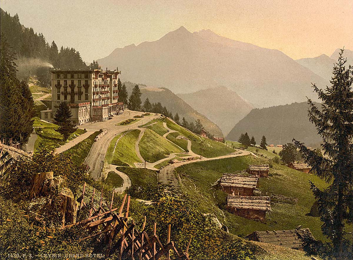 Vaud (Waadt). Leysin, Grand Hotel, circa 1890