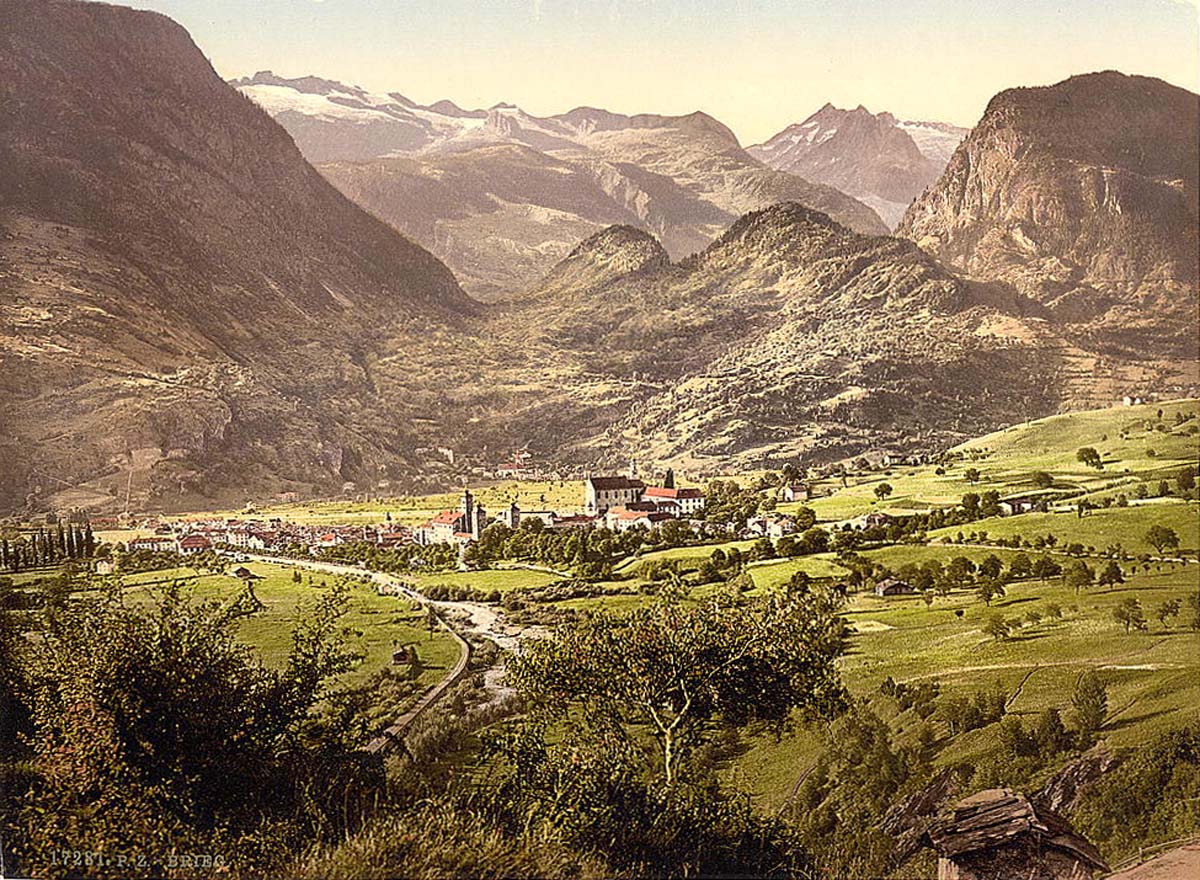 Valais (Wallis). Brieg, circa 1890