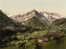 Valais. Champéry, general view, circa 1890