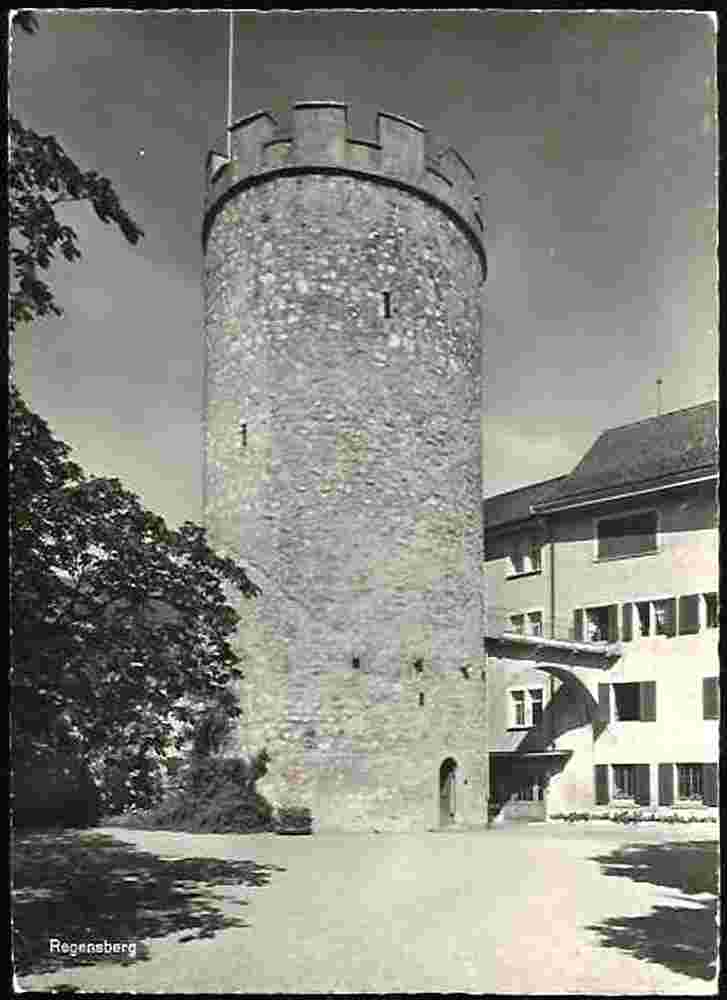 Regensberg. Rundturm mit 9 m Durchmesser Dielsdorf, 1960