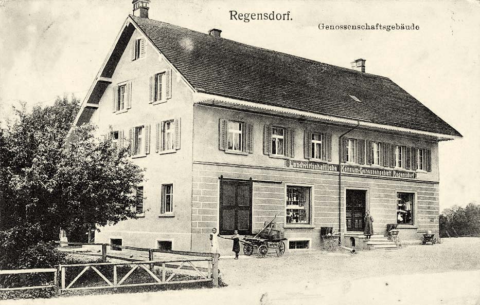 Regensdorf. Genossenschafts Gebäude, 1912