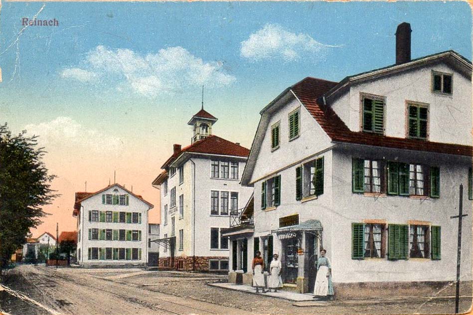Reinach BL. Panorama der Stadt, 1910
