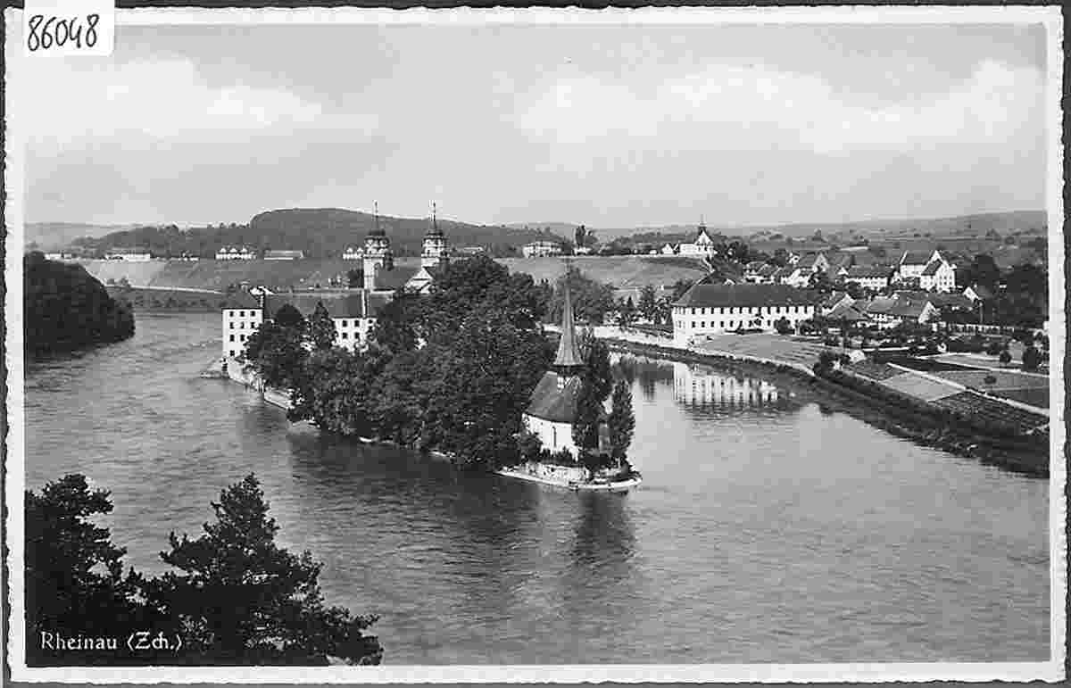 Blick auf Kloster Rheinau