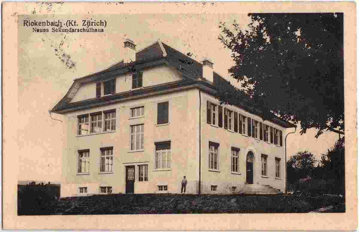 Rickenbach. Neues Sekundarschulhaus, 1917