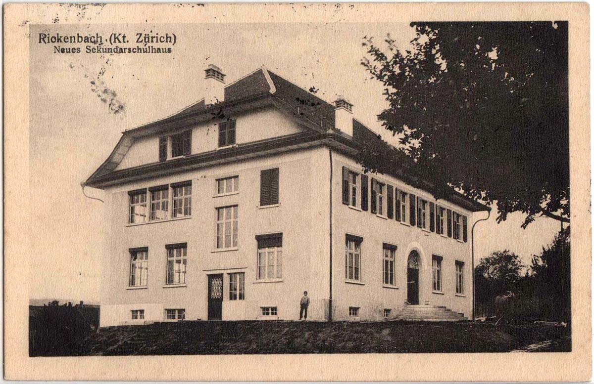 Rickenbach ZH. Neues Sekundarschulhaus, 1917
