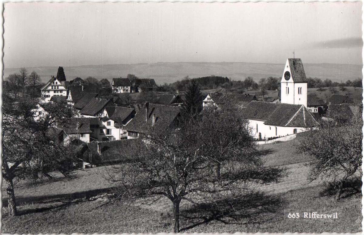 Blick auf Rifferswil, 1954