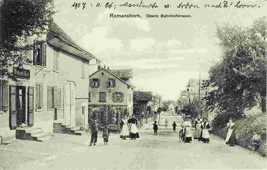 Romanshorn. Oberer Bahnhofstrasse, 1907