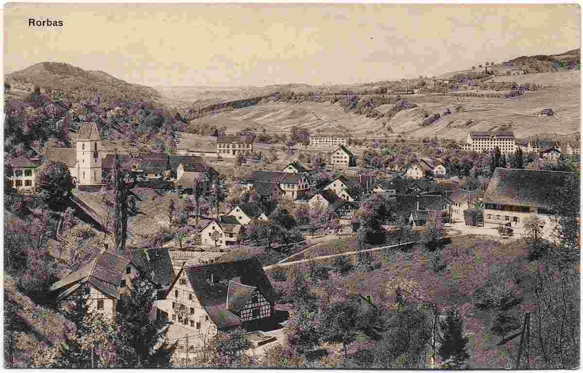 Blick auf Rorbas, um 1910