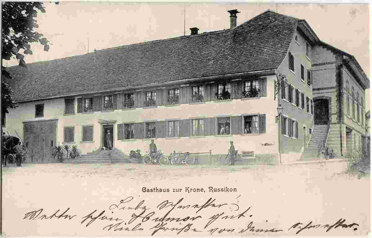 Russikon. Gasthaus zur Krone, 1903