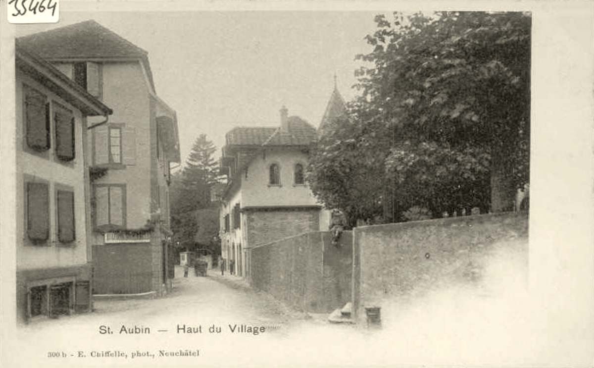 Saint-Aubin-Sauges. Saint Aubin - Haut du Village